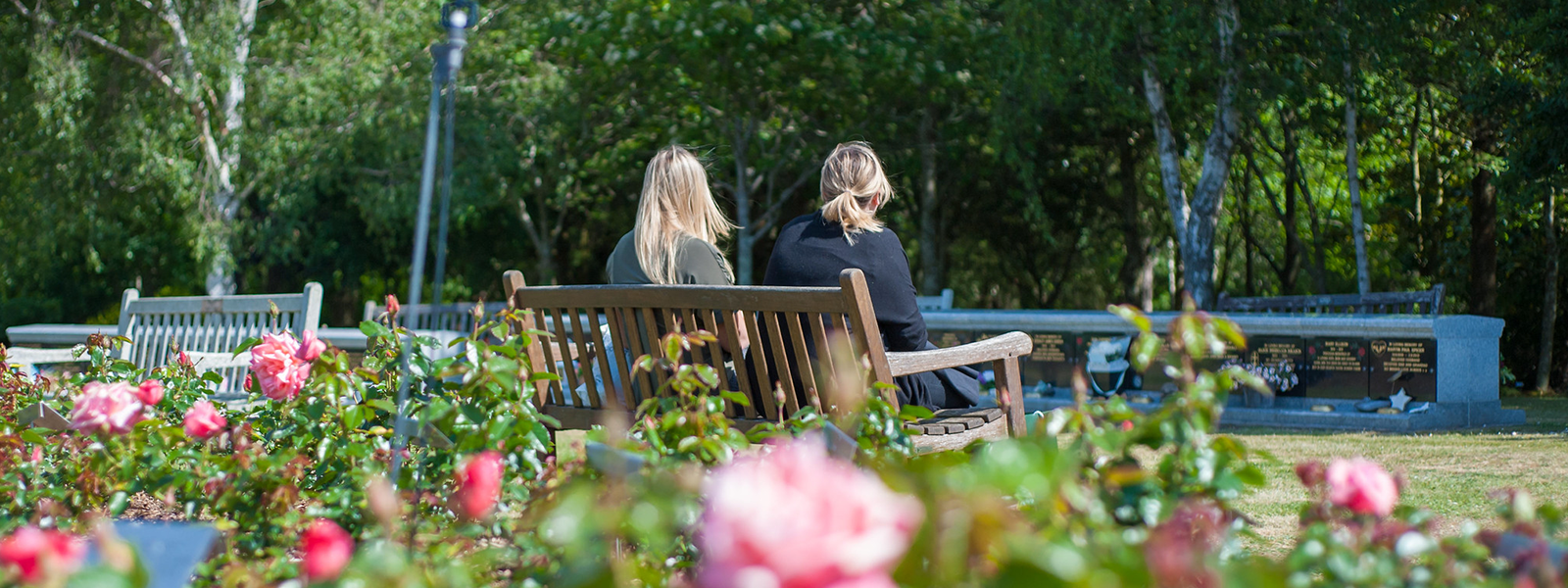 Girls on a bench