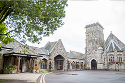 Entrance to Bournemouth crematorium entrance