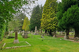 Graves in Broadstone Cemetery