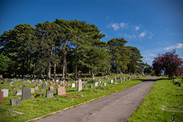 Graves at Parkstone Cemetery